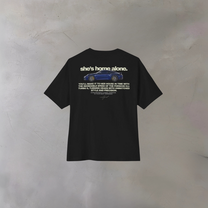 "SHE'S HOME ALONE" OVERSIZED HEAVY TEE